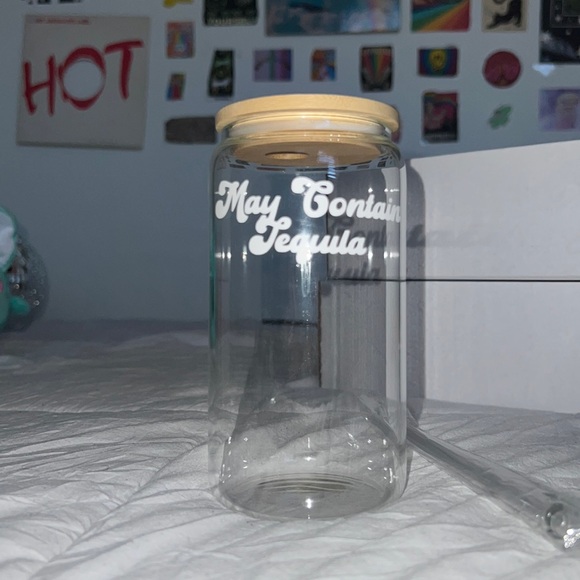 “may contain tequila” clear cup 🛸🫧✨ - Picture 3 of 3